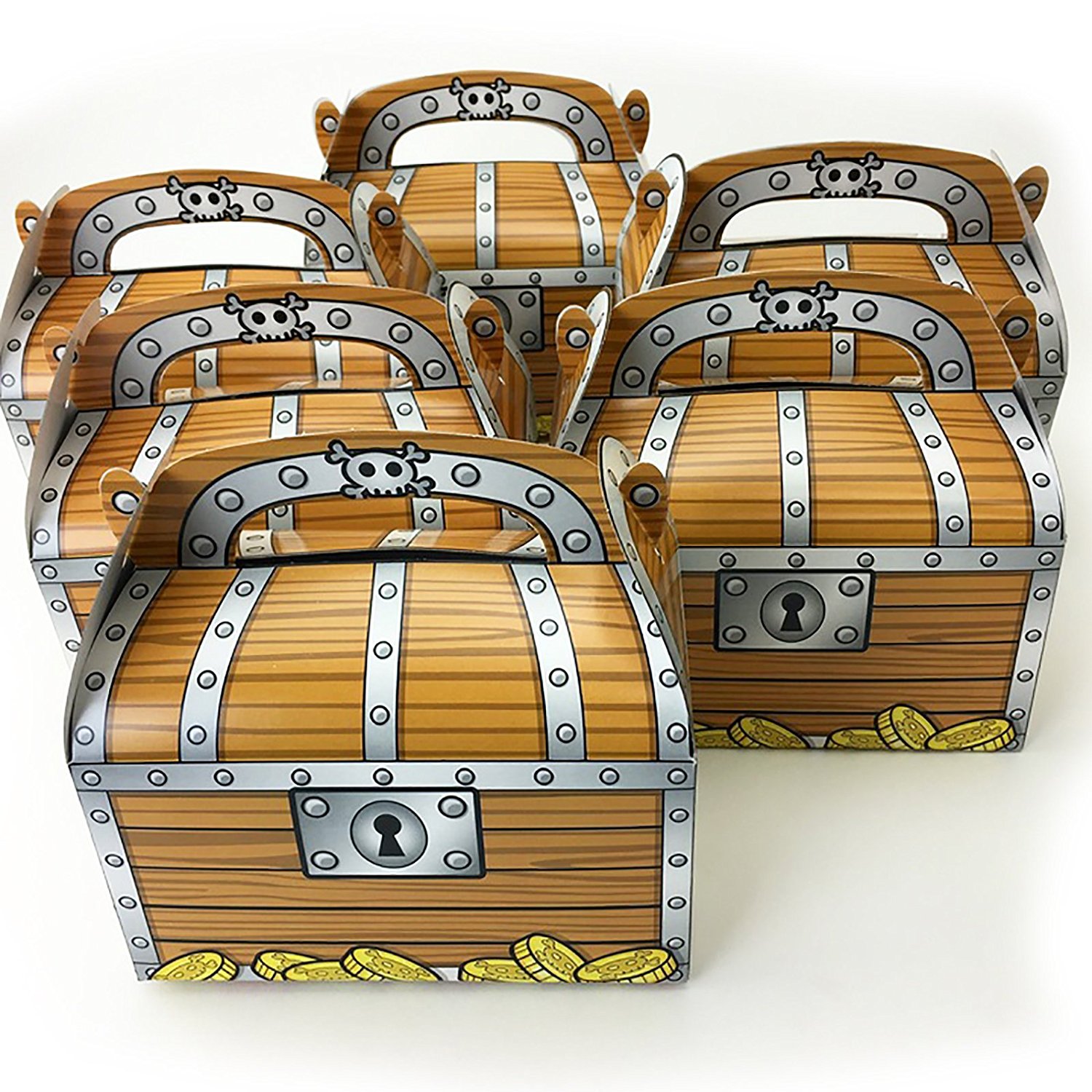 Pirate Treasure Chest Cardboard Treasure Boxes Party Favor Candy Treat Box LOT eBay